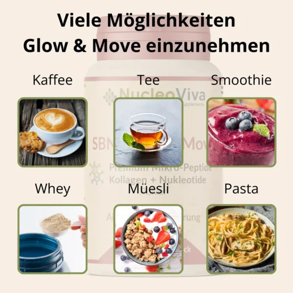 Das Kollagen Pulver kann einfach in Ihre tägliche Routine integriert werden