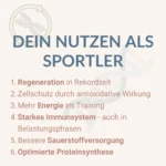Nutzen der Nukleotide für Sportler