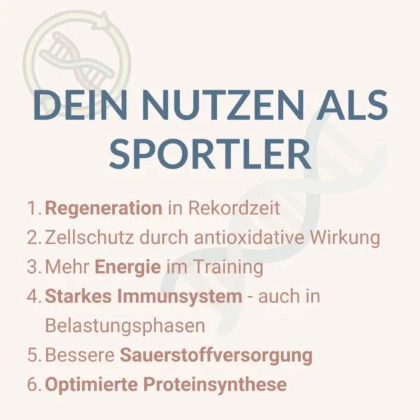 Nutzen der Nukleotide für Sportler