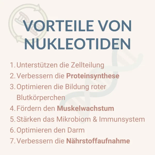 Vorteile der Nukleotide für Sportler
