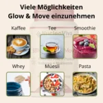 Glow & Move Kollagen Pulver i tägliche Routine integrieren